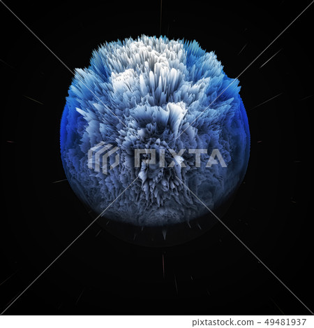 Colorful galaxy abstract cosmic background. Shiny fantasy universe. Deep cosmos. Exploding star in 49481937