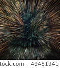 Colorful galaxy abstract cosmic background. Shiny fantasy universe. Deep cosmos. Exploding star in 49481941