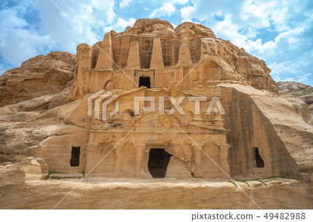 Obelisk Tomb, Nabatean monument in petra, jordan 49482988