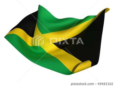 Jamaica flag ratio 1: 2 49483102