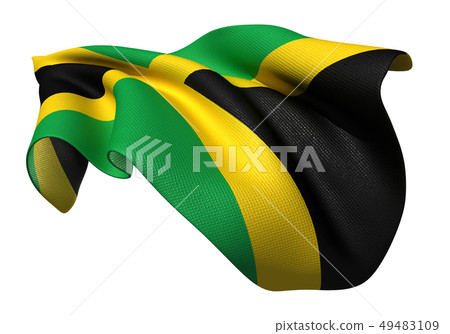 Jamaica flag ratio 1: 2 Jamaica flag ratio 1: 2 49483109