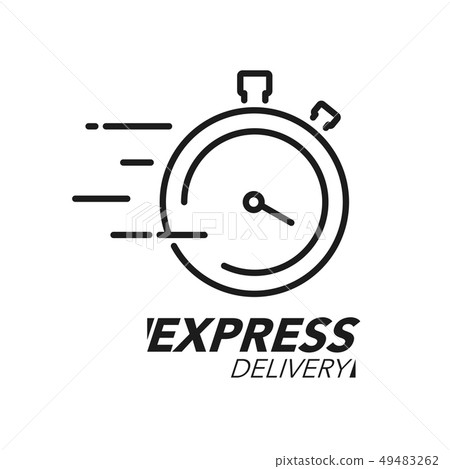 Express delivery icon concept. Stop watch icon. 49483262