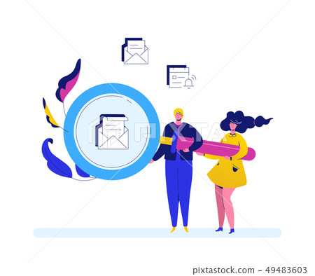 Search concept - flat design style colorful illustration Search concept - flat design style colorful illustration 49483603