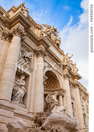 Trevi Fountain. Rome, Italy. Vertical 49484056