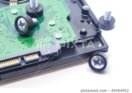 microcircuit hard disk hd bolts fixation data 49484952