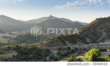 Sunset in the mountains Sunset in the mountains 49486318