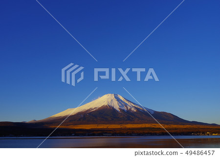 Early morning Fuji seen from Lake Yamanaka Early morning Fuji seen from Lake Yamanaka 49486457