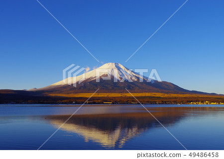從山中湖看到的清晨富士山 從山中湖看到的清晨富士山 49486458