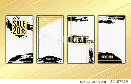 Trendy editable template for stories. 49487619