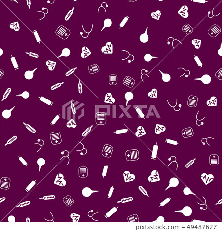 Medical elements seamless pattern vector Medical elements seamless pattern vector 49487627