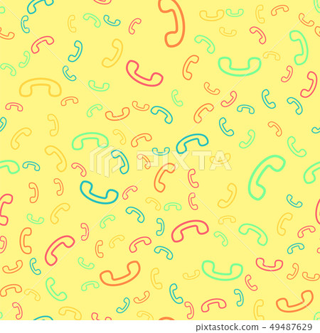 seamless pattern vector retro telephone handset . seamless pattern vector retro telephone handset . 49487629