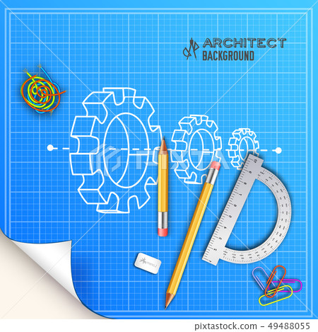 Architect wood table project with professional  49488055