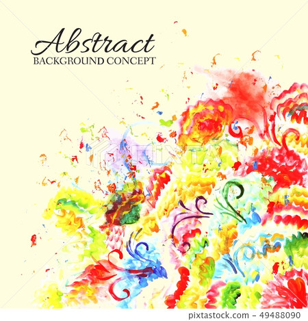 Abstract hand draw ornament background  49488090