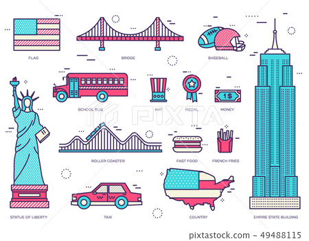 Country USA travel vacation guide of goods Country USA travel vacation guide of goods 49488115