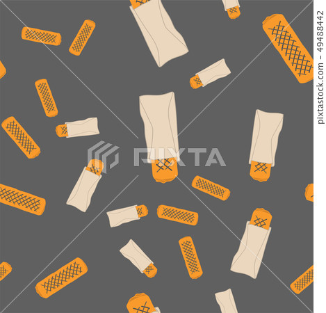 Doner shaurma shawerma seamless pattern vector Doner shaurma shawerma seamless pattern vector 49488442