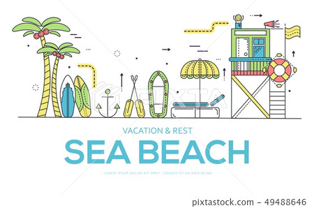Seabeach with items Seabeach with items 49488646