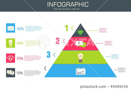 Business flat infographic template Business flat infographic template 49489248