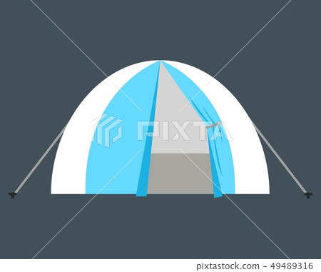 Tent vector illustration symbol object.  49489316
