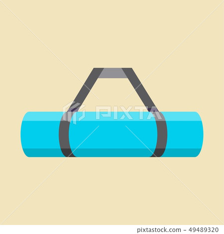 hiking mat vector illustration symbol object. hiking mat vector illustration symbol object. 49489320
