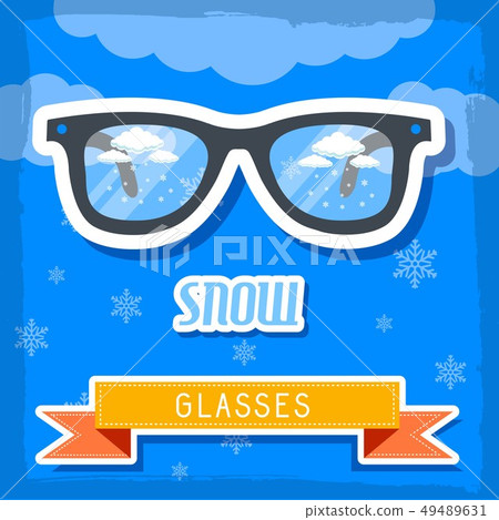 retro weather glasses background concept retro weather glasses background concept 49489631