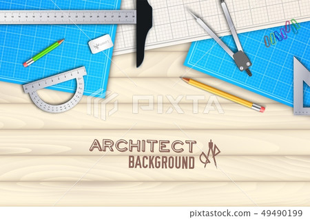 Architect wood table project. 49490199