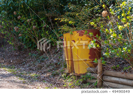 Water for firefighting of mountain trail 49490849