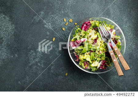 Healthy vegetable salad. Healthy vegetable salad. 49492272