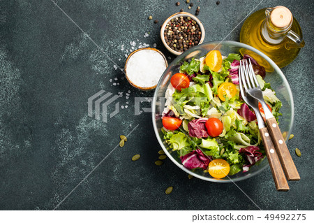 Healthy vegetable salad. Healthy vegetable salad. 49492275