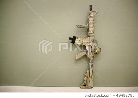 Assault Rifle, painted in sand color. Assault Rifle, painted in sand color. 49492793