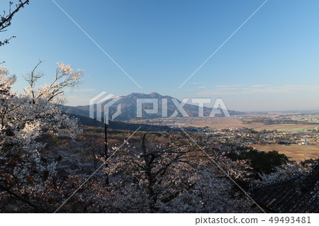 Mt. Tsukuba in spring as seen from Amabiki Kannon Mt. Tsukuba in spring as seen from Amabiki Kannon 49493481