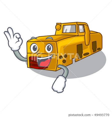 Okay toy locomotive mine in shape characters 49493770