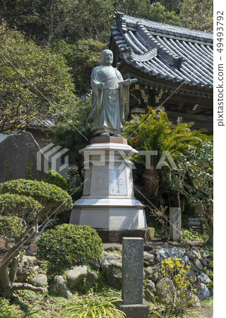 Nyuren saint statue (Fujisawa city Katase) of Ryukoku-ji Temple Nyuren saint statue (Fujisawa city Katase) of Ryukoku-ji Temple 49493792