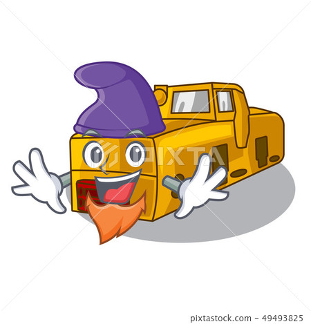 Elf miniature locomotive mine in cartoon shape 49493825