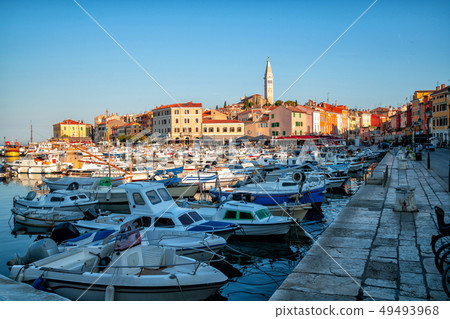 Romantic old town of Rovinj in Croatia, Europe. Romantic old town of Rovinj in Croatia, Europe. 49493968