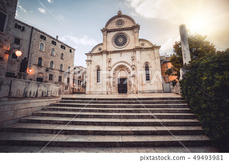 Cathedral of St James in Sibenik, Croatia. Cathedral of St James in Sibenik, Croatia. 49493981