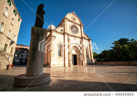 Cathedral of St James in Sibenik, Croatia. 49493995