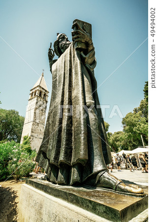 Statue of Gregorius of Nin, Split, Croatia. 49494002