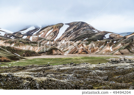 Landscape of Landmannalaugar Iceland Highland Landscape of Landmannalaugar Iceland Highland 49494204