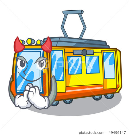Devil electric train toys in shape mascot Devil electric train toys in shape mascot 49496147