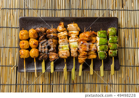 Yakitori YAKITORI Japanese chicken barbecue Yakitori YAKITORI Japanese chicken barbecue 49498228