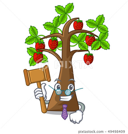 Judge strawberry tree isolated with the cartoon 49498409