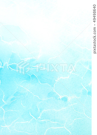 Postcard size Water surface Watercolor background 49498640
