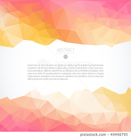 Red triangle background banner brochure template Red triangle background banner brochure template 49498795