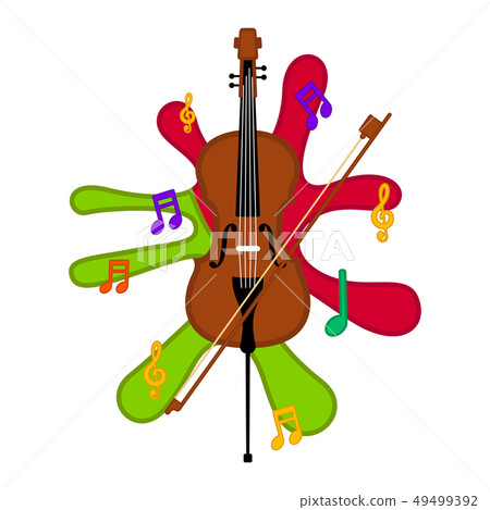 Isolated cello image Isolated cello image 49499392