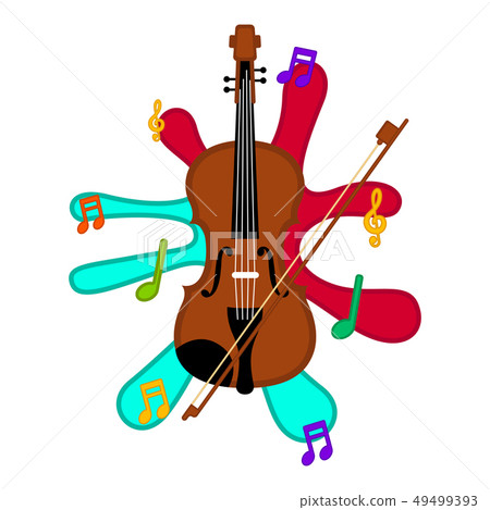 Isolated violin image 49499393