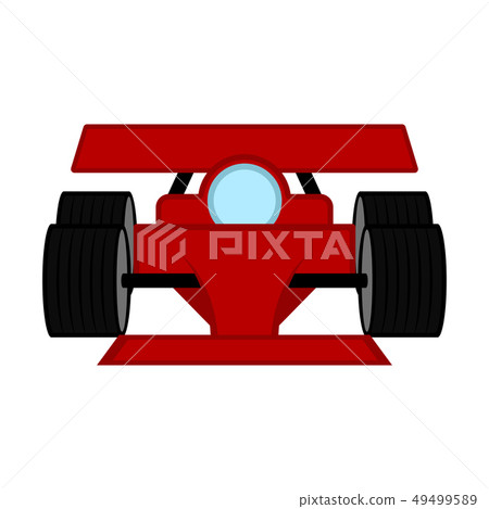 Isolated racing car Isolated racing car 49499589