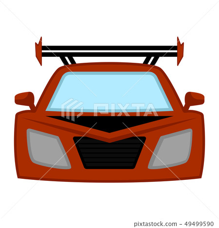 Isolated racing car Isolated racing car 49499590