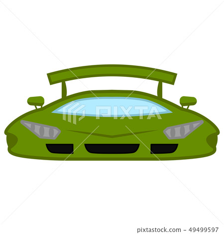 Isolated racing car Isolated racing car 49499597