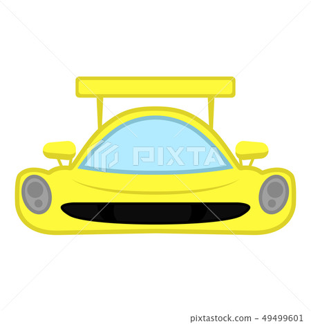 Isolated racing car 49499601