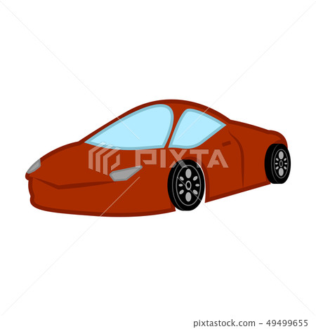 Isolated racing car Isolated racing car 49499655